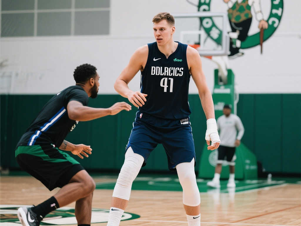 波尔津吉斯提升训练强度 凯尔特人最强阵容即将成型